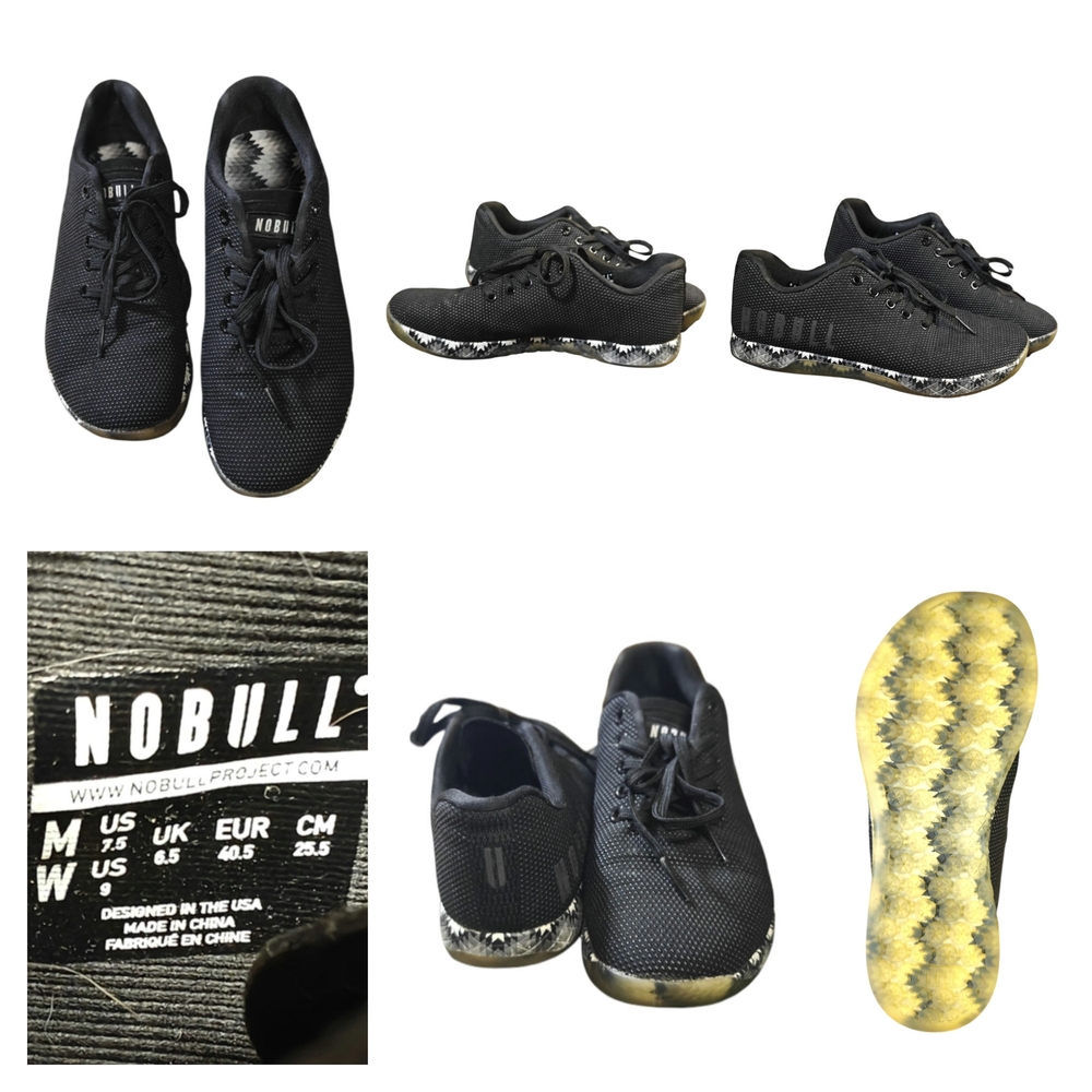 NOBULL Black and Gold Athletic Shoes